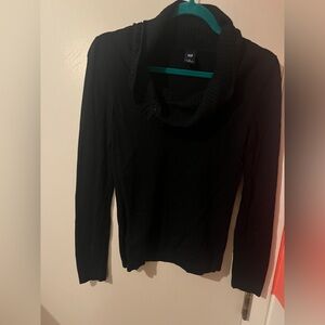 GAP Black Turtleneck Sweater Basic Classic Size S